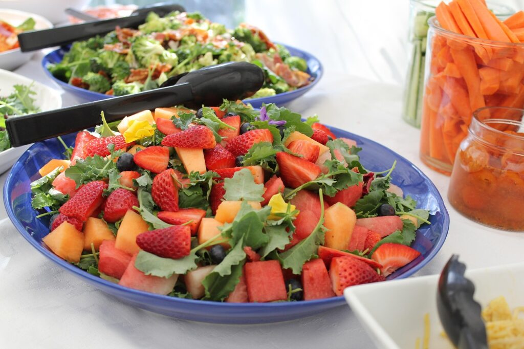 food, mixed, fruits, plate, catering, celebration, salad, strawberry, vegan, party, catering, catering, catering, catering, catering